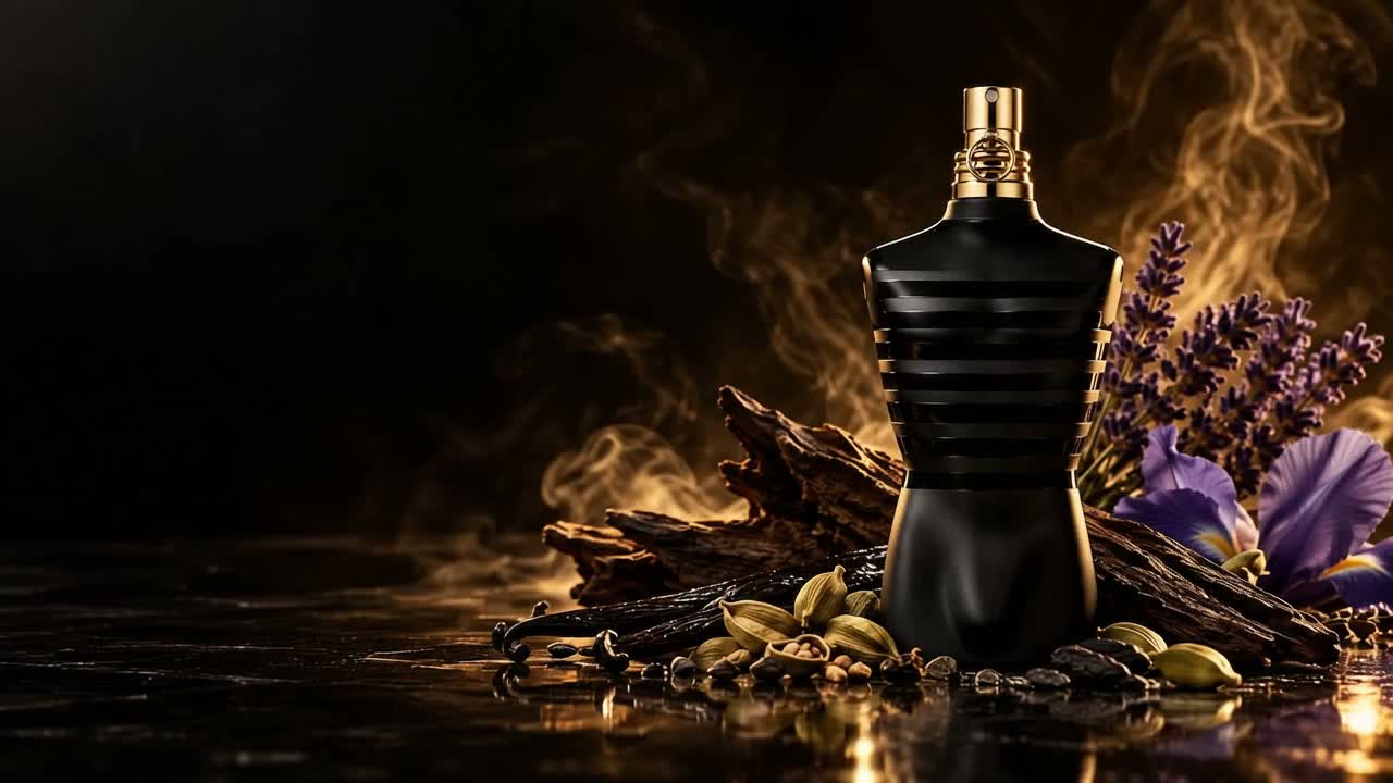 Primeiro quadro do vídeo de campanha de Le Male Le Parfum.
